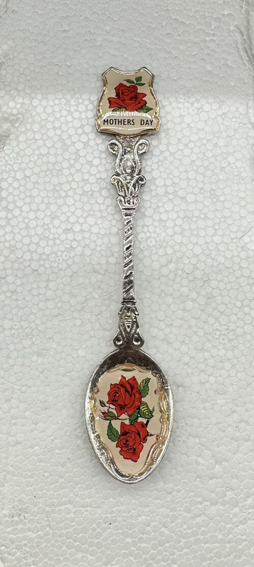 Souvenir Spoon Mothers Day , silver plated OK Condition