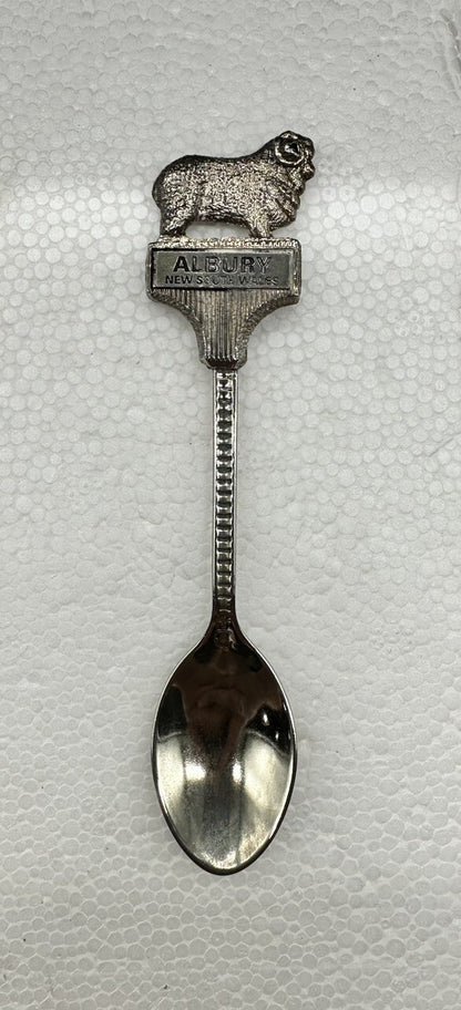 Souvenir Spoon Albury New South Wales Australia , silver plated In Good Cond