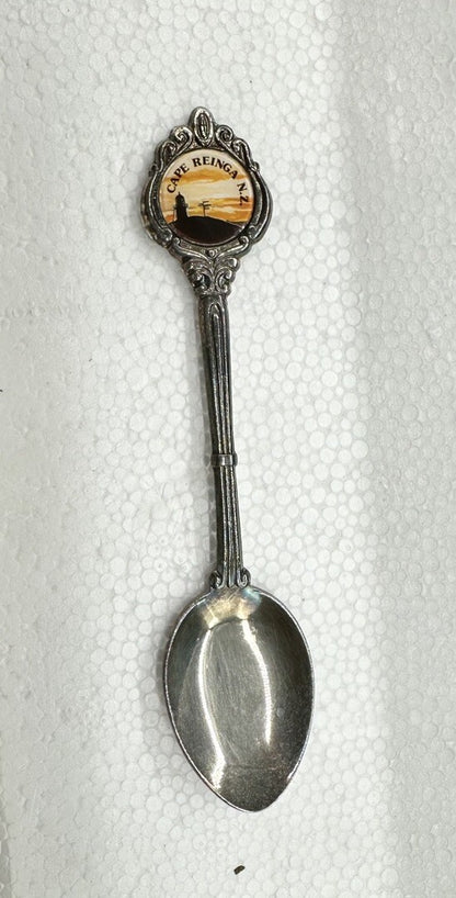 Souvenir Spoon Cape Reinga New Zealand , silver plated In OK Condition