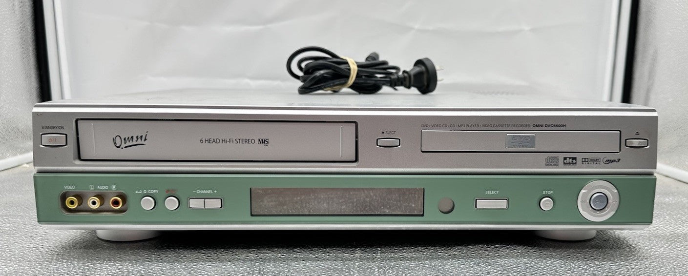 Omni DVC6600H 6 Head HiFi DVD VCR Combo Player *NO Remote Control* 8711