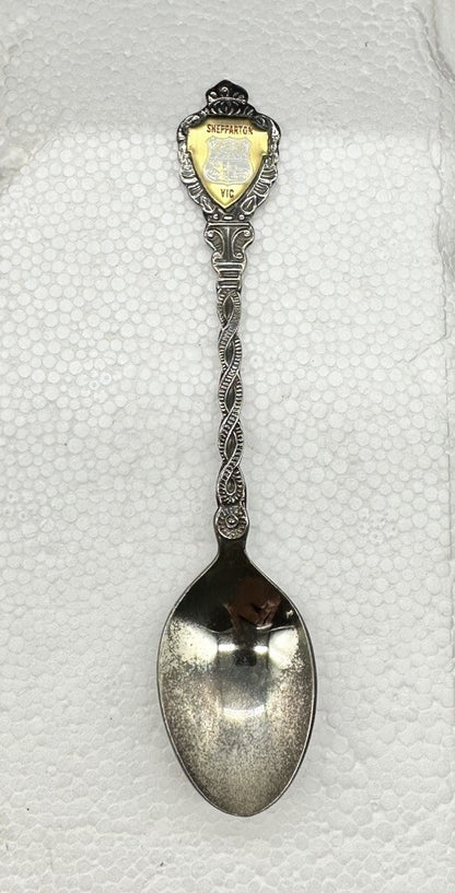 Souvenir Spoon Shepparton Victoria Australia , silver plated In OK Cond