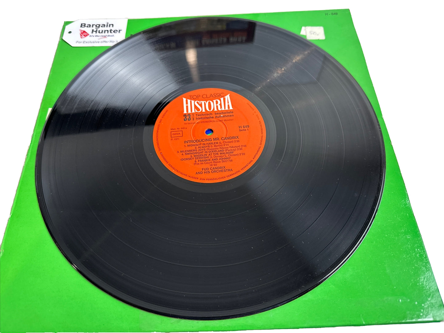 Fud Candrix & His Orchestra - Introducing Mr. Candrix - 12" Vinyl Record 4249