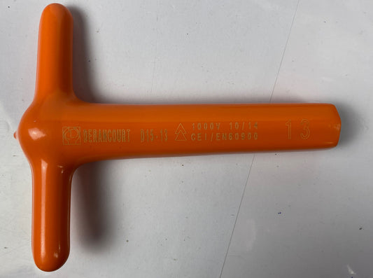 Derancourt 1 T Bar 13mm 1000 Volt Rated In Good Condition