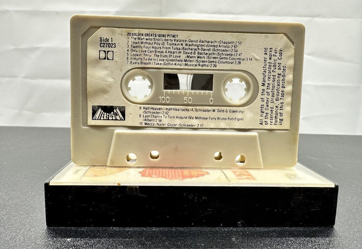 20 Golden Greats :  Gene Pitney Cassette Tape In Good Condition 8072