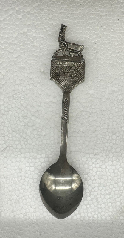 Souvenir Spoon Miner , silver plated OK Condition