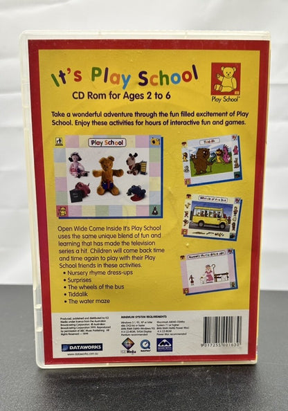 Open Wide Come Inside It's Play School PC Game In Good Condition 8158
