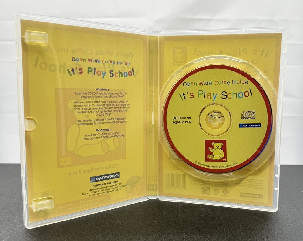 Open Wide Come Inside It's Play School PC Game In Good Condition 8158