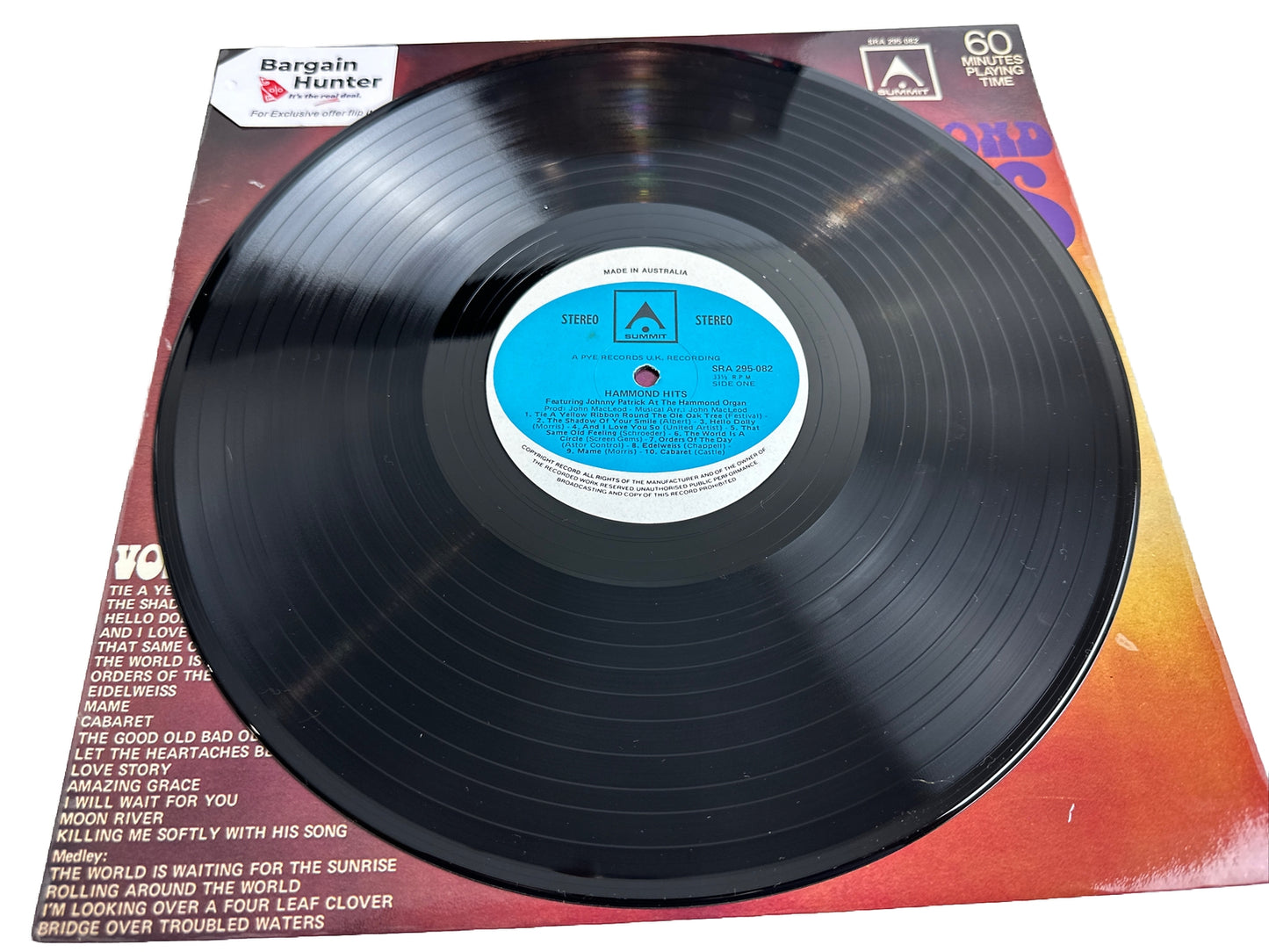 Golden Hour of Hammond Hits - Johnny Patrick - 12" Vinyl Record 3924