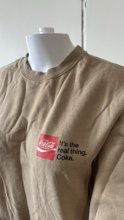 Coca-Cola Brown Jumper Size Small In Good Condition
