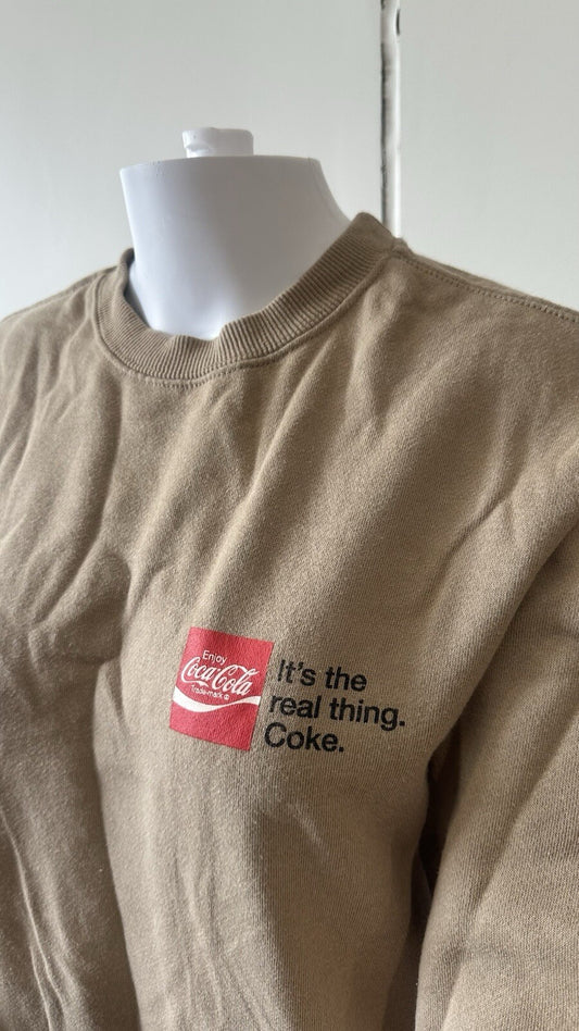 Coca-Cola Brown Jumper Size Small In Good Condition