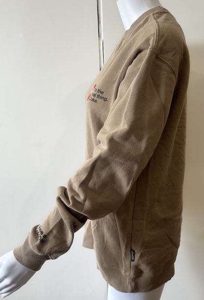 Coca-Cola Brown Jumper Size Small In Good Condition