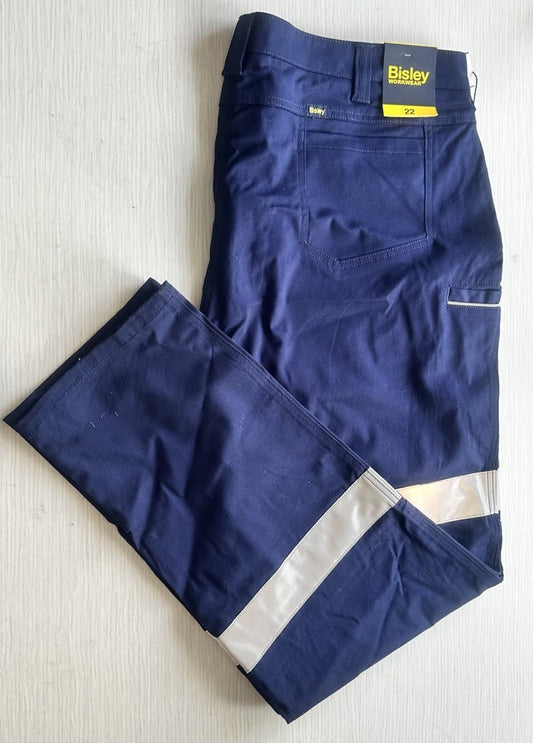Bisley Reflective Workwear Trouser Size 22 New With Tags 4182