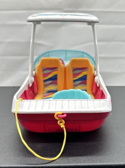 Barbie Dolphin Magic Ocean View Speed Boat Mattel 2016 In Good Condition 8687