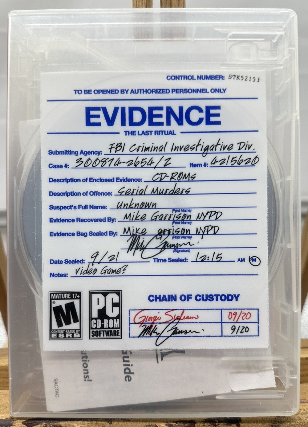 Evidence The Last Ritual PC Game Complete Good Condition 6299