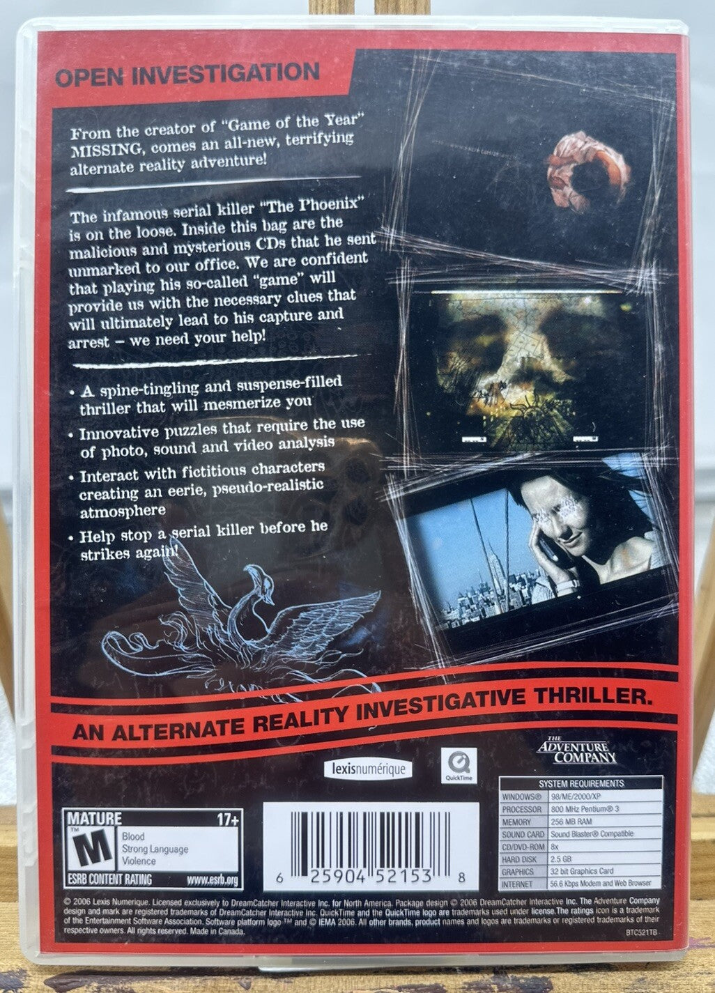 Evidence The Last Ritual PC Game Complete Good Condition 6299