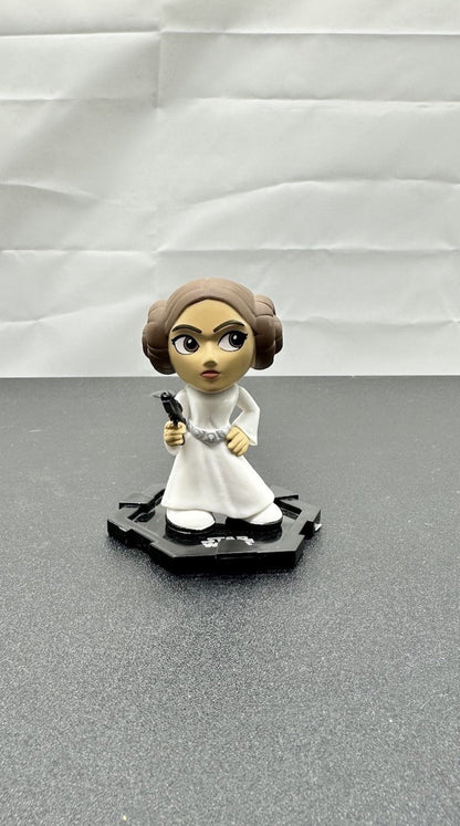 Star Wars PRINCESS LEIA Bobblehead Mystery Mini Funko 6.5cm In Good Cond (8597)