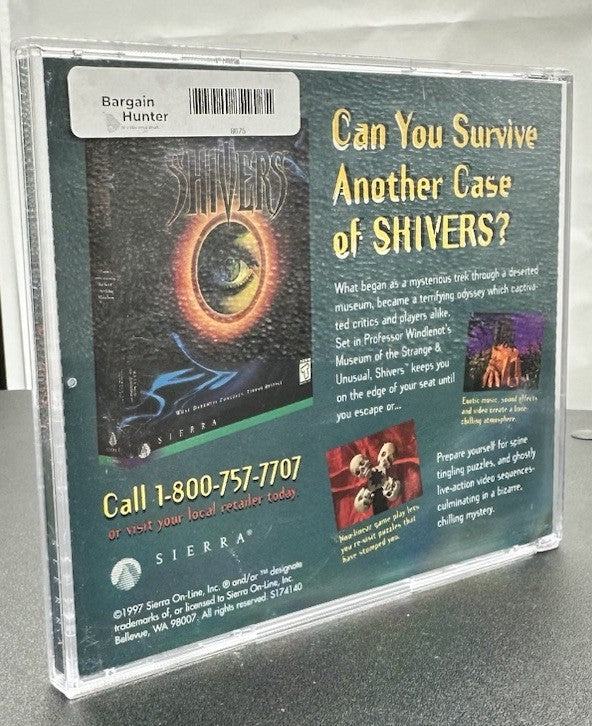 Shivers Two HArvest Of Souls PC Game DISC ONE ONLY - In Good Condition 8675