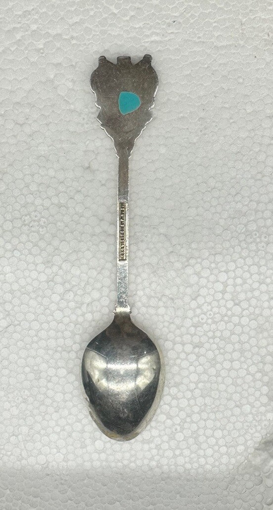 Souvenir Spoon Auckland New Zealand , silver plated OK Condition