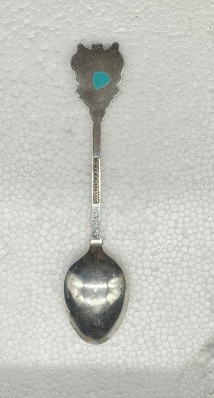 Souvenir Spoon Auckland New Zealand , silver plated OK Condition