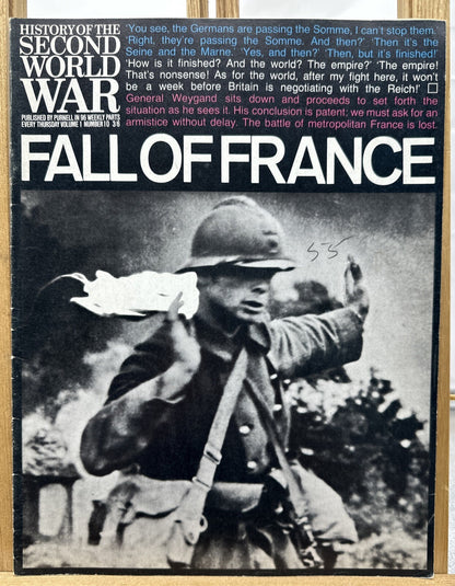 History Of The Second World War II VOL. 1 NO. 10 Magazine In Good Condition