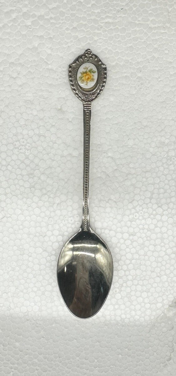 Souvenir Spoon Flower , silver plated OK Condition