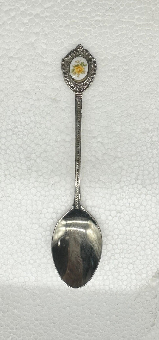 Souvenir Spoon Flower , silver plated OK Condition