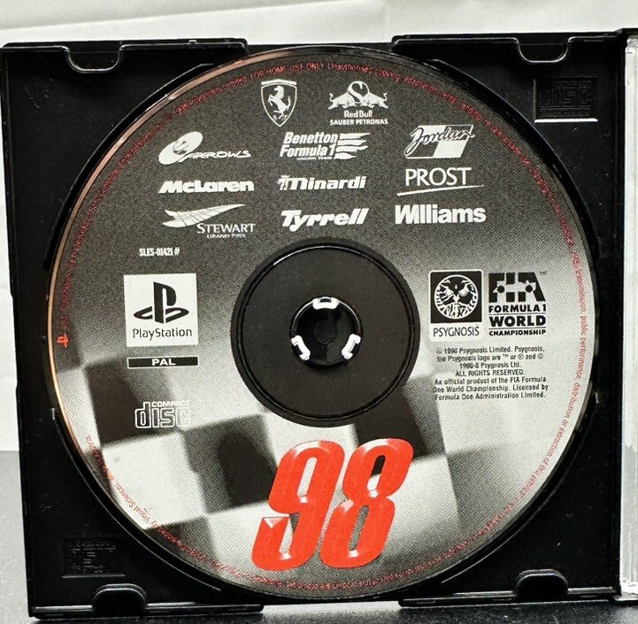 Formula 1 - World Champion DISC ONLY Playstation 1 PS1 Game PAL In GC 4283