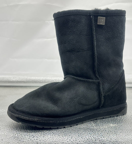 EMU Australia Water Resistant Boots Wool Insole Black Sizing 7 Mens 8 Women 7988