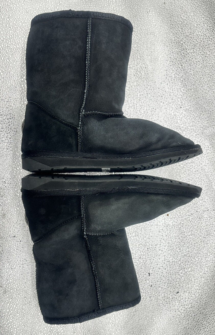 EMU Australia Water Resistant Boots Wool Insole Black Sizing 7 Mens 8 Women 7988