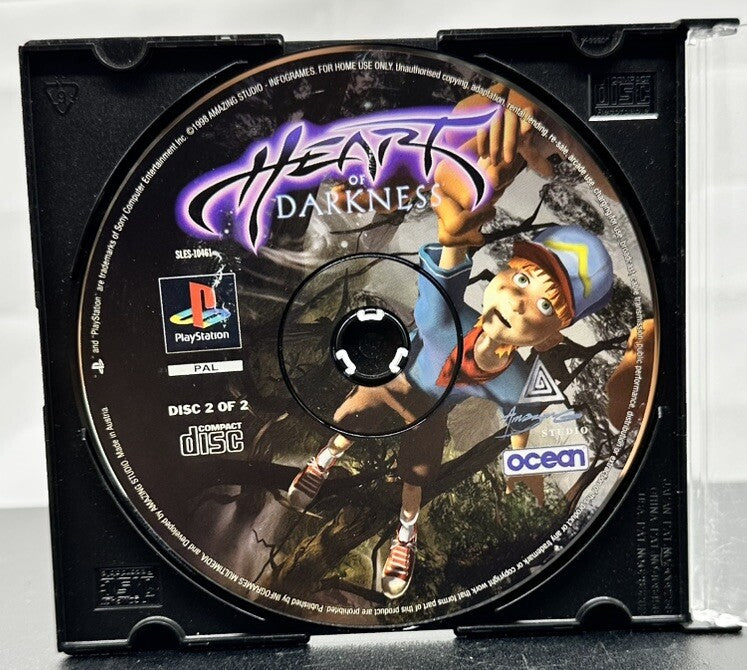 Heart Of Darkness DISC 2 DISC ONLY Playstation 1 PS1 Game PAL In GC 4981