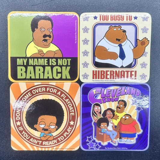 THE CLEVELAND SHOW DRINKS & BEER COASTER BARWARE