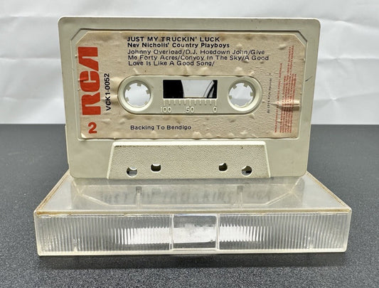 Just My Truckin' Luck Nev Nicholl's Country Playboys Cassette Tape OK Cond 7773