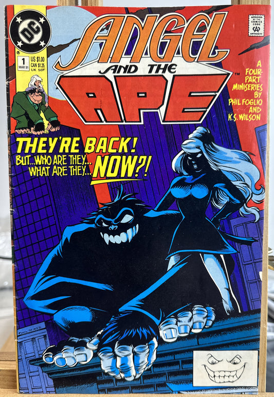 Angel and The Ape Comic No.1 March 1991 In Good Condition
