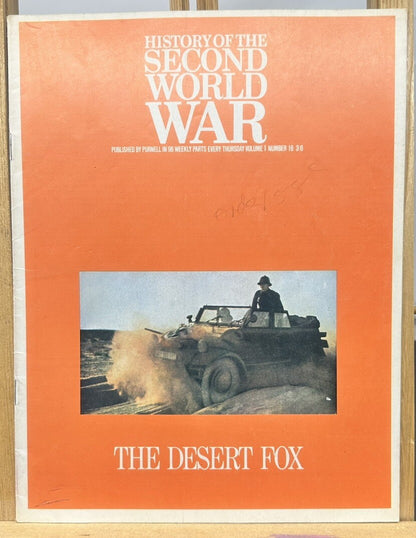 History Of The Second World War II VOL. 1 NO. 16 Magazine In Good Condition