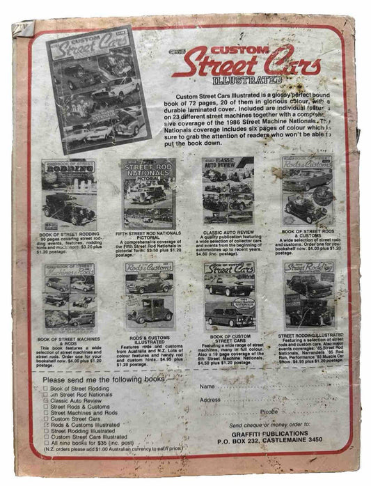 Australian Street Rodding No.53 March-April 1987  Magazine - In Ok Condition