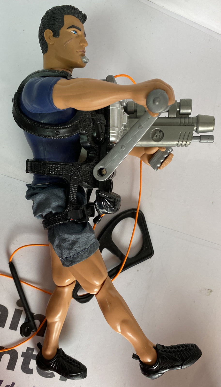 Vintage Action Man Zip Line 2001 Moveable 30cm Figure In VGC