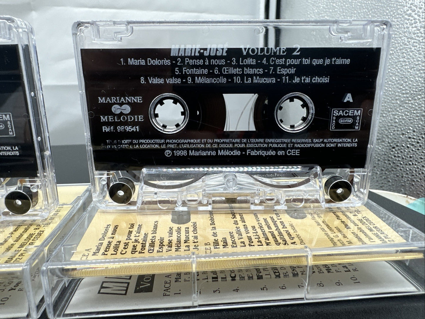 Marie-Jose' Volume 1 to 5 Cassette Tape In Good Condition 6668