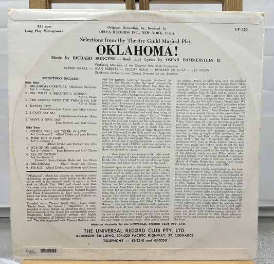 Oklahoma The Original Broadway Cast Album Record In Good Condition 6444