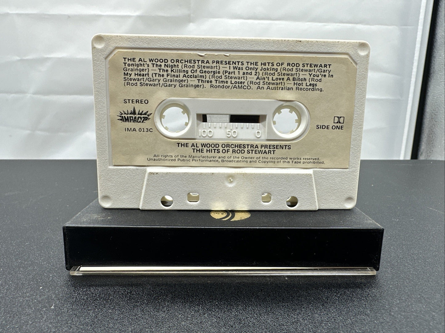 The Al Wood Orchestra Presents The Hits Of Rod Stewart Cassette Tape In GC 7771