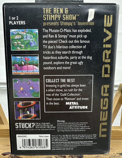 The Ren & Stimpy Show : Stimpy's Invention Sega Mega Drive Complete In GC 9280