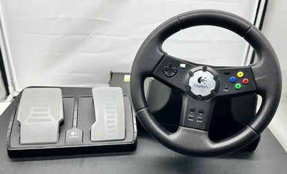 Logitech Xbox Original Precision Vibration Feedback Wheel In Good Condition 8184