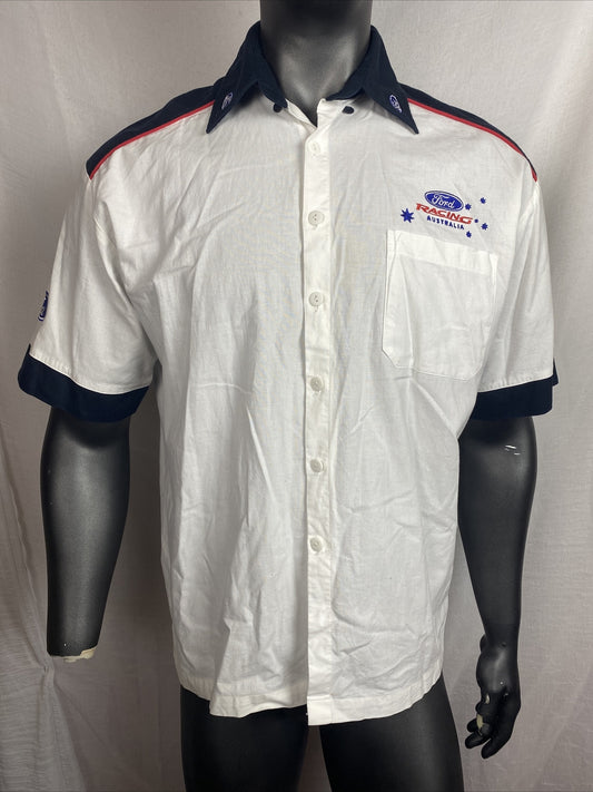 Ford Embroidered Short Sleeve Shirt Size XL In Good Condition F273