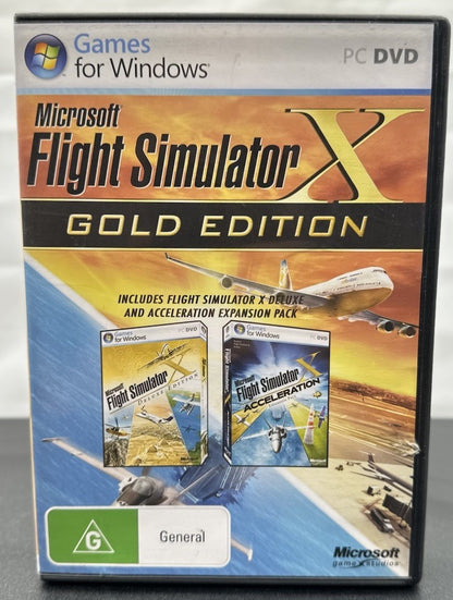 Microsoft X Simulator X Gold Edition PC Game - In Good Condition 8383