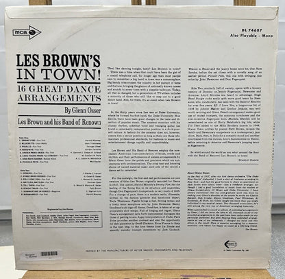 Les Brown's In Town! 16 Great Dance Arrangements Record In Good Condition 6815