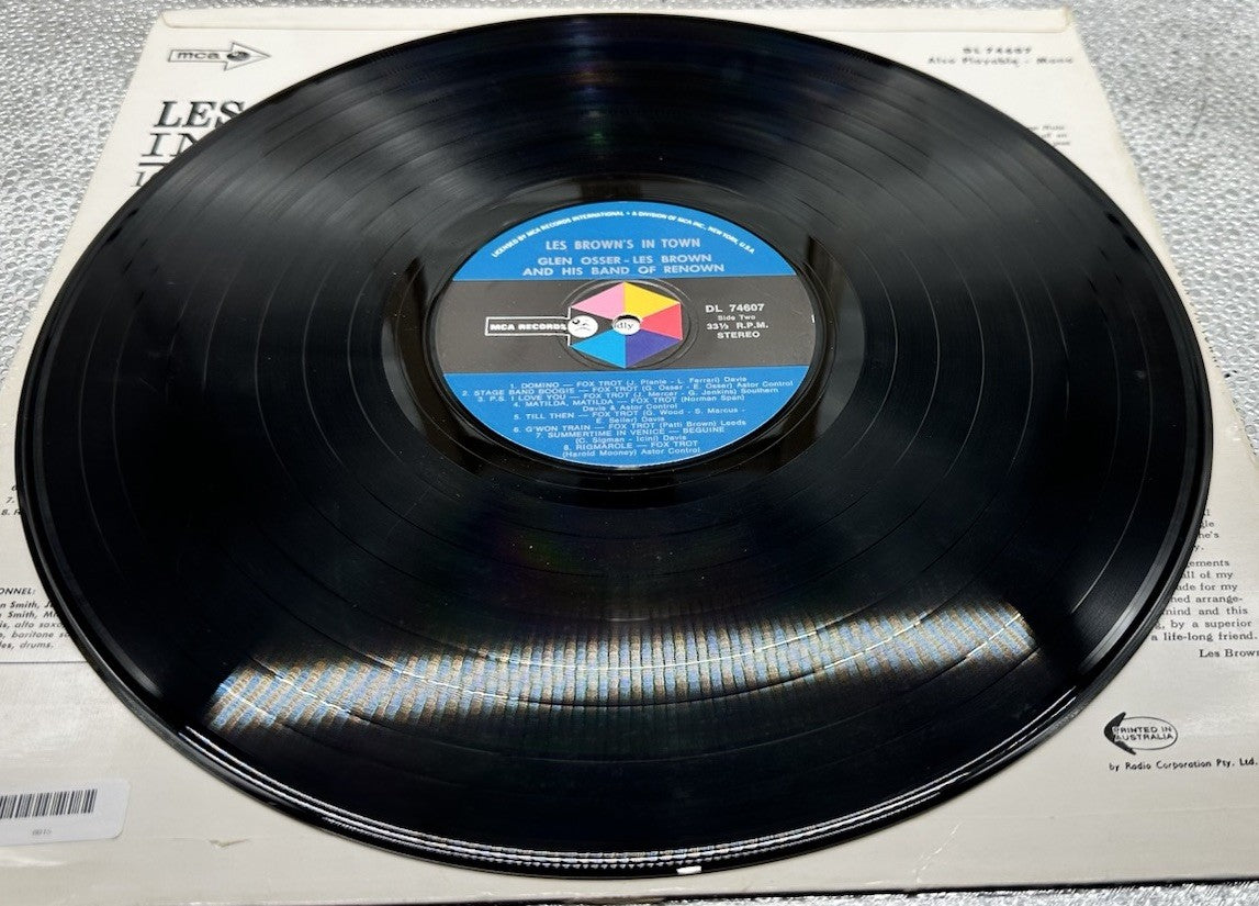 Les Brown's In Town! 16 Great Dance Arrangements Record In Good Condition 6815