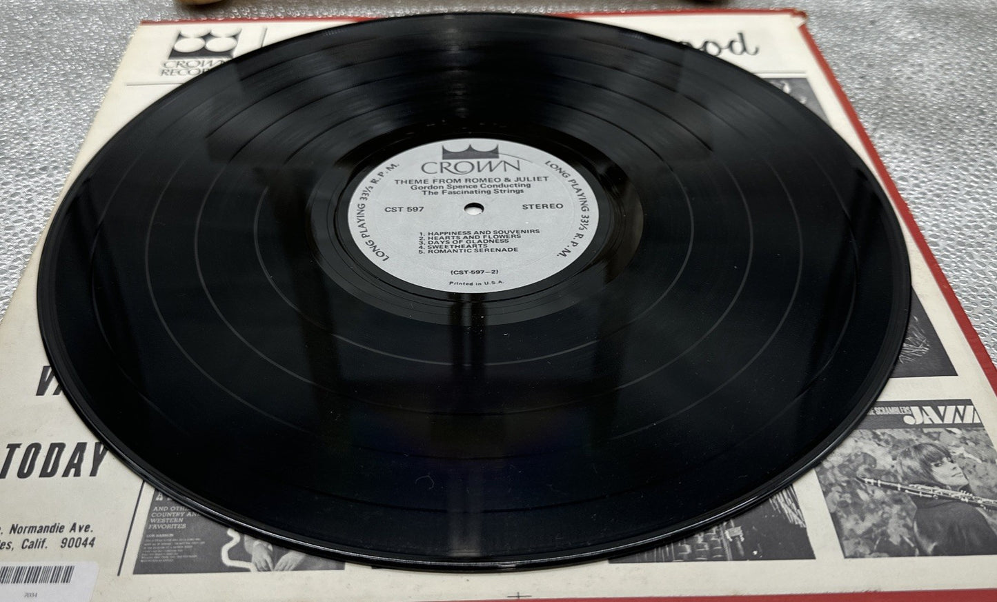 Theme From Romeo And Juliet Record In Good Condition 7034