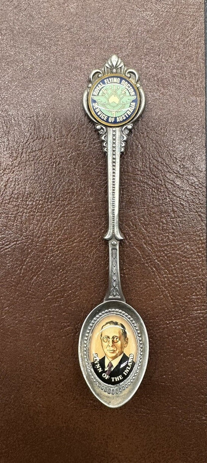 Souvenir Spoon Royal Flying Doctor Service Of Australia silver plated In OK Cond