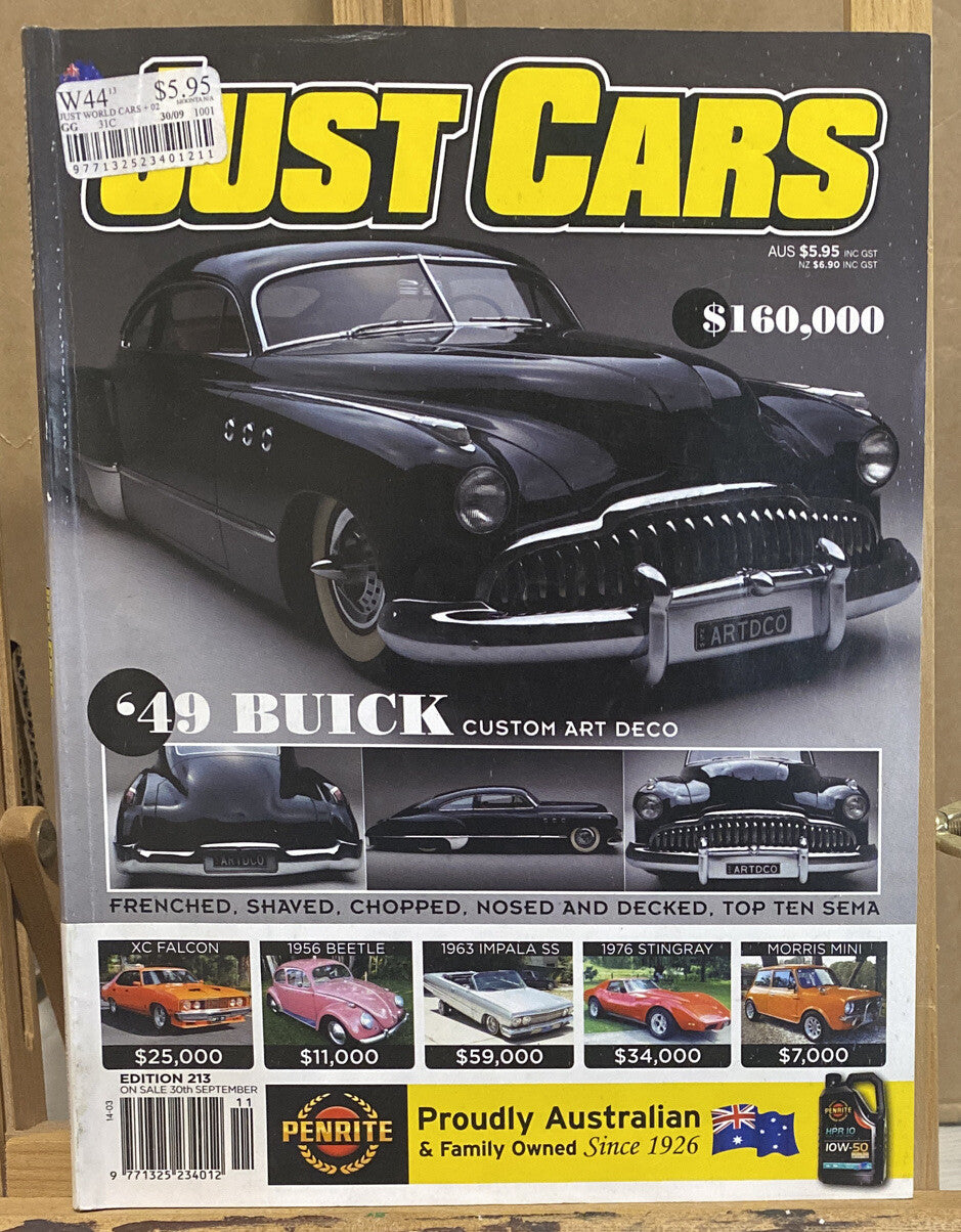 Just Cars September 2010 No 213 Magazine In Good Condition