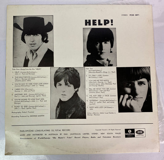 The Beatles Help! Vintage Vinyl Record In VGC 3064
