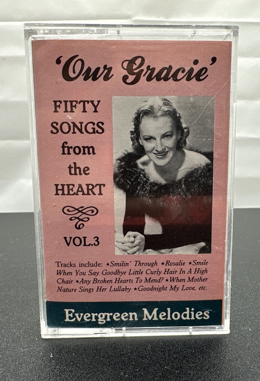 Our Gracie Fifty Songs From The Heart Vol.3 Cassette Tape In Good Condition 7553